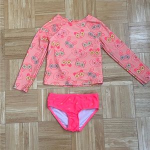 5T Girls Rash Guard Set - Cat & Jack